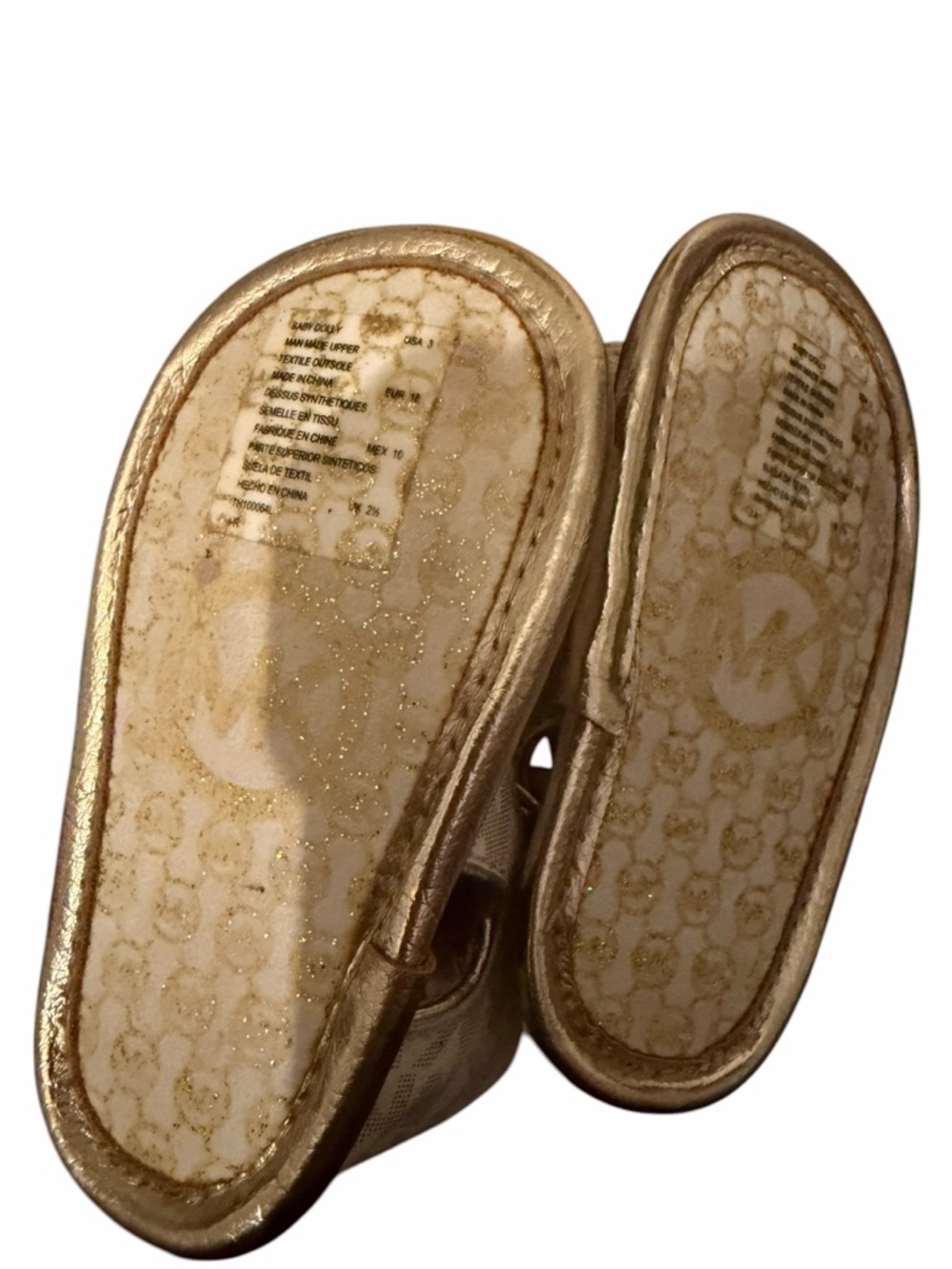 MICHAEL KORS- BABYTILL DAHNIA 3 VANILLA MONO - CRIB SHOES - Picture 5 of 6
